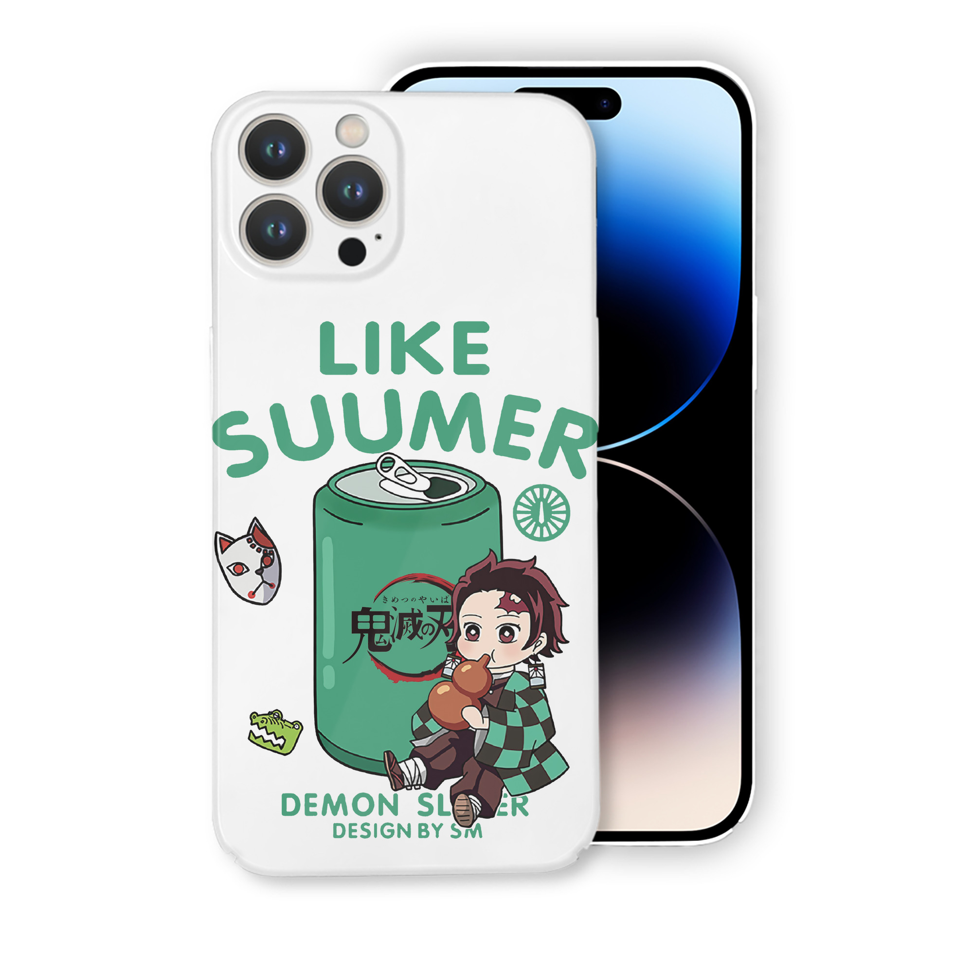 （画像用） 鬼滅の刃 竈門 炭治郎／かまど たんじろう Kamado Tanjirou 【iPhone 14シリーズ対応】ハードケース